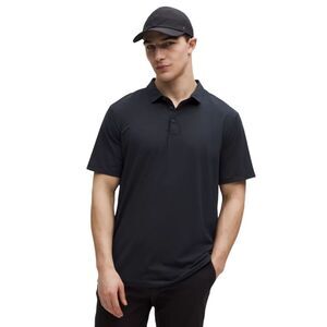 Lululemon Men's Evolution Short Sleeve Polo Shirt Nautical Navy Blue Small